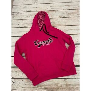 Stadium Athletics Cornell Big Red Pink Hoodie Sweatshirt Womens Large Collegiate